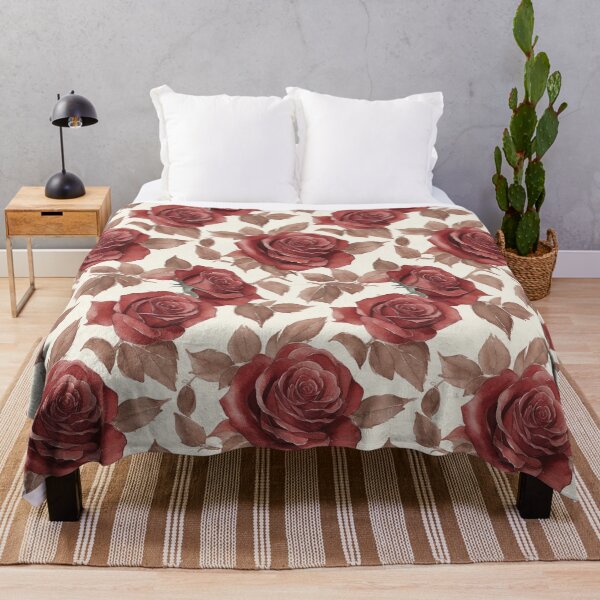 Item preview, Red roses pattern designed and sold by Tijanaworldwide.