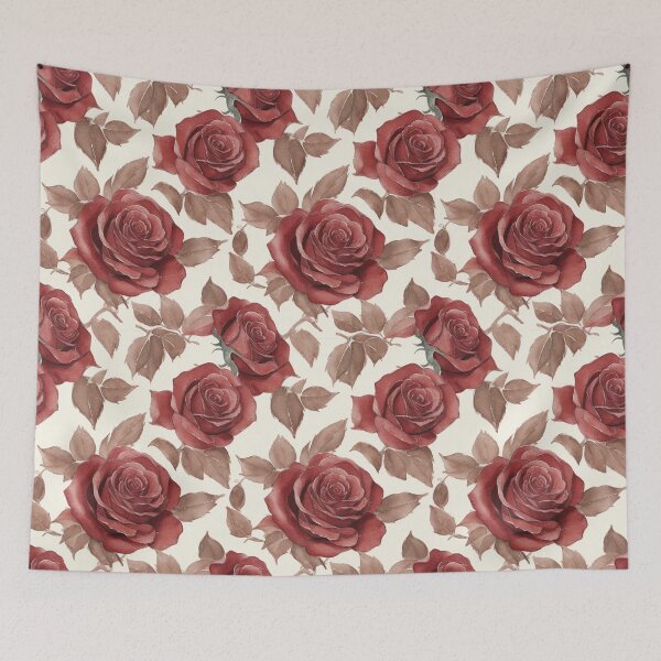 Item preview, Red roses pattern designed and sold by Tijanaworldwide.
