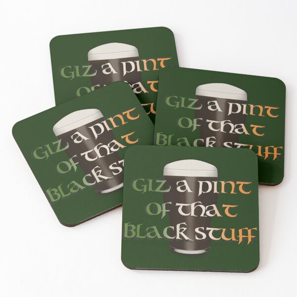Item preview, Pint of black stuff - Irish Pub Stout Beer designed and sold by shamrock-illus.