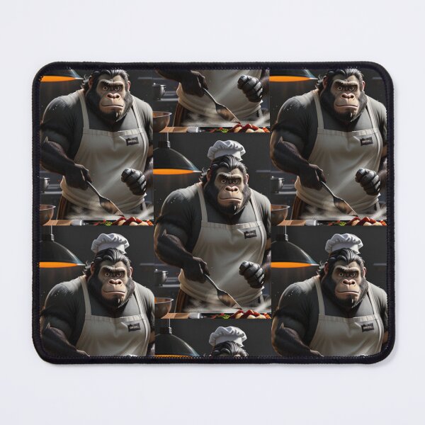 Item preview, a cool chef gorilla working in a kitchen designed and sold by Pelzi100.