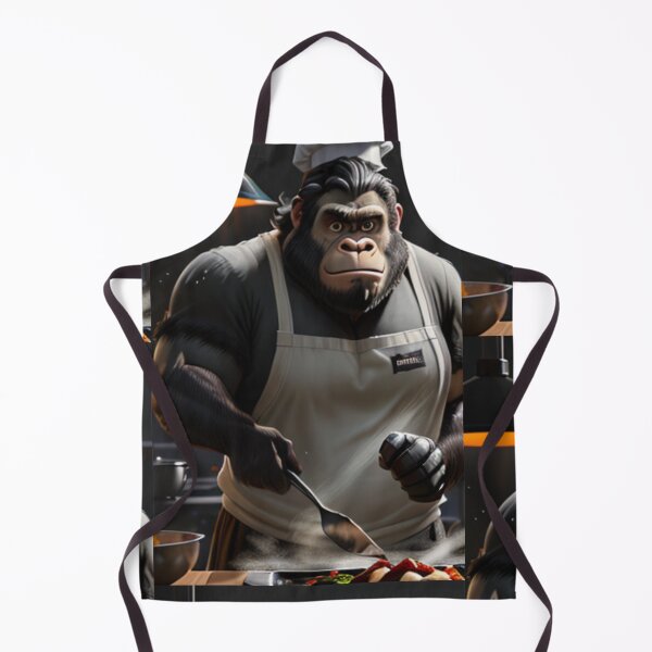 Item preview, a cool chef gorilla working in a kitchen designed and sold by Pelzi100.