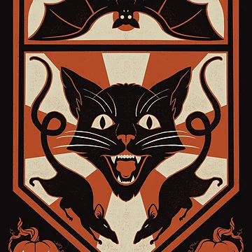 Artwork thumbnail, Bats! Cats! Rats! by Allison Gardiner Hurthibise