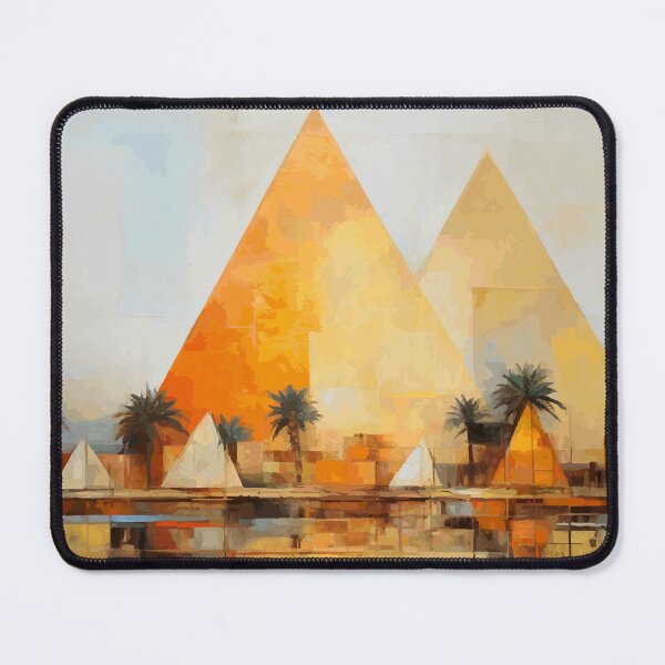 Item preview, Pyramids of Giza and Nile Abstract Art (Egypt) designed and sold by ArsUrbis.
