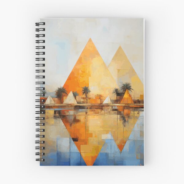 Item preview, Pyramids of Giza and Nile Abstract Art (Egypt) designed and sold by ArsUrbis.