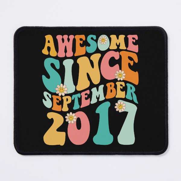 Item preview, Awesome Since September 2017 | Made In 2017 | Retro Groovy Birthday designed and sold by Christina-grich.