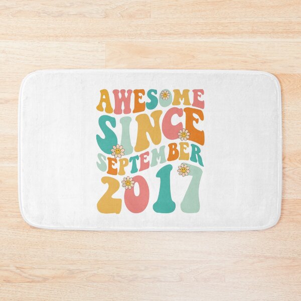 Item preview, Awesome Since September 2017 | Made In 2017 | Retro Groovy Birthday designed and sold by Christina-grich.