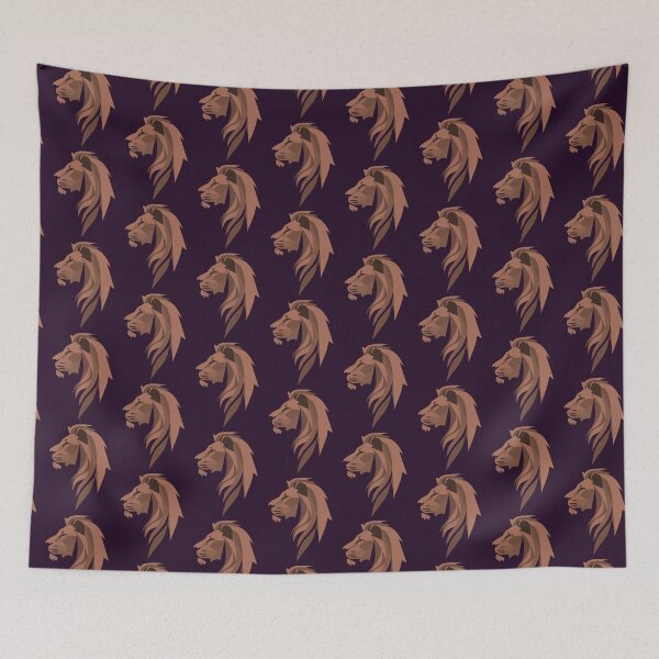 Item preview, Lion over dark purpple, Stylized  designed and sold by Bauani.