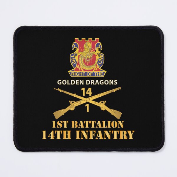 Item preview, Army - 1st Bn 14th Infantry w DUI - Inf Branch X 300 designed and sold by Military Insignia Products.