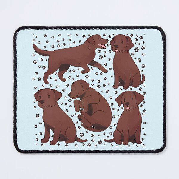 Item preview, Chocolate Labrador retriever pattern designed and sold by Yaragold.