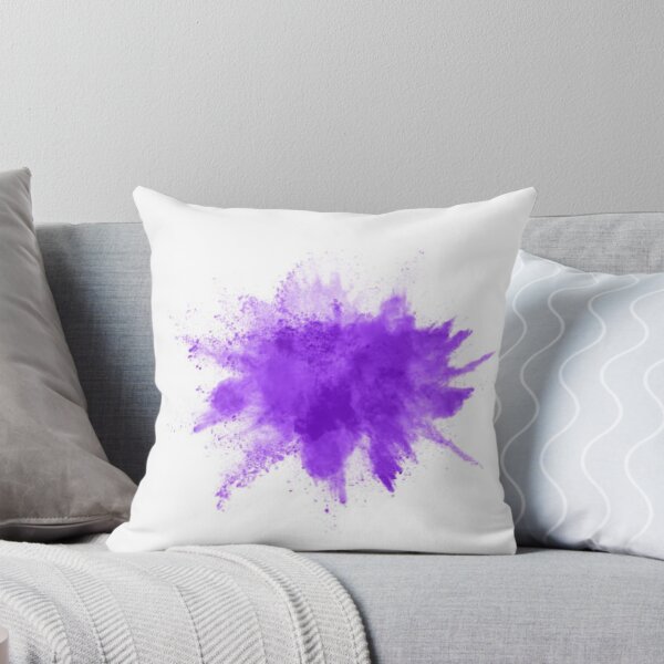 Item preview, Powder explosion. Closeup of a purple dust particle explosion isolated on white. designed and sold by MTShoppingLine.