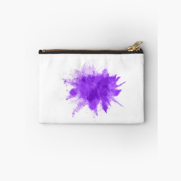 Item preview, Powder explosion. Closeup of a purple dust particle explosion isolated on white. designed and sold by MTShoppingLine.