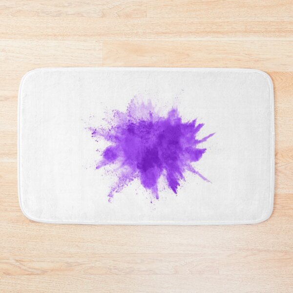 Item preview, Powder explosion. Closeup of a purple dust particle explosion isolated on white. designed and sold by MTShoppingLine.