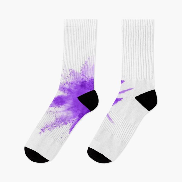 Item preview, Powder explosion. Closeup of a purple dust particle explosion isolated on white. designed and sold by MTShoppingLine.