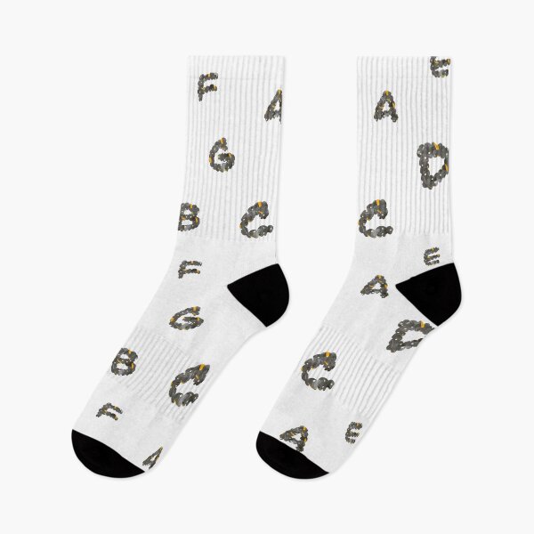 Item preview, Alphabet letter grey yellow texture simple pattern designed and sold by Yana Mustafina | Boho Soulful Designs.