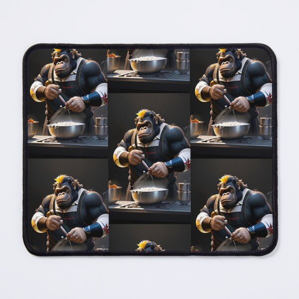 Item preview, a cool chef gorilla working in a kitchen designed and sold by Pelzi100.