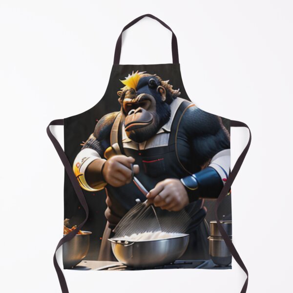 Item preview, a cool chef gorilla working in a kitchen designed and sold by Pelzi100.
