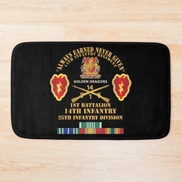 Item preview, Army - Always Earned Never Given - Vet w 1st Bn 14th Infantry - 25th ID w SPECIAL SVC X 300 designed and sold by Military Insignia Products.
