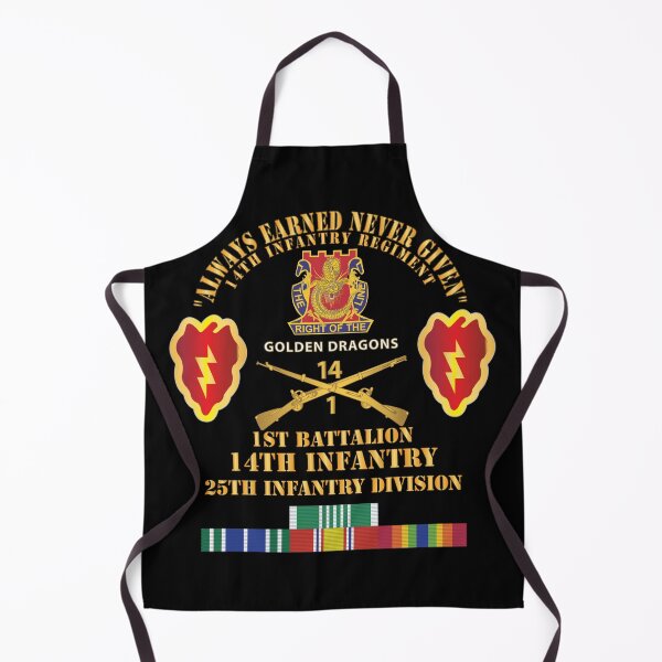 Item preview, Army - Always Earned Never Given - Vet w 1st Bn 14th Infantry - 25th ID w SPECIAL SVC X 300 designed and sold by Military Insignia Products.
