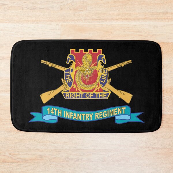 Item preview, Army - 14th Infantry Regiment w Br - SSI - Ribbon X 300 designed and sold by Military Insignia Products.