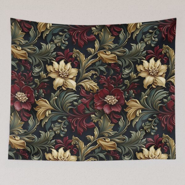 Item preview, Renaissance Elegance: Intricate Floral Motifs Seamless Pattern designed and sold by Moo7shop.