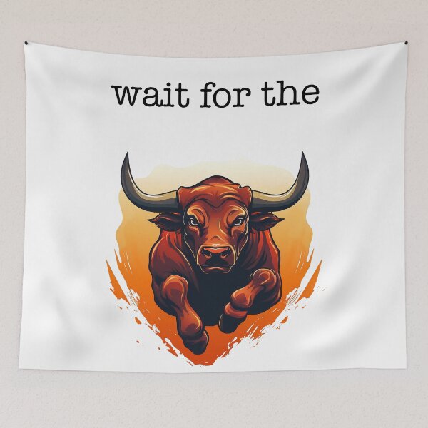 Item preview, Wait for the Bullrun designed and sold by AwesomeAiArt.