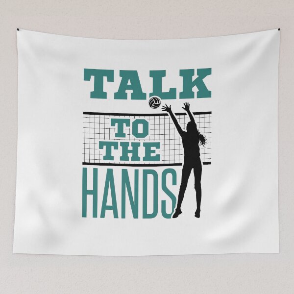 Item preview, Talk to the Hands Funny Volleyball Blocker Player designed and sold by jaygo.