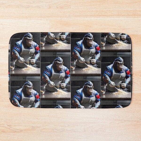 Item preview, a cool chef gorilla working in a kitchen designed and sold by Pelzi100.