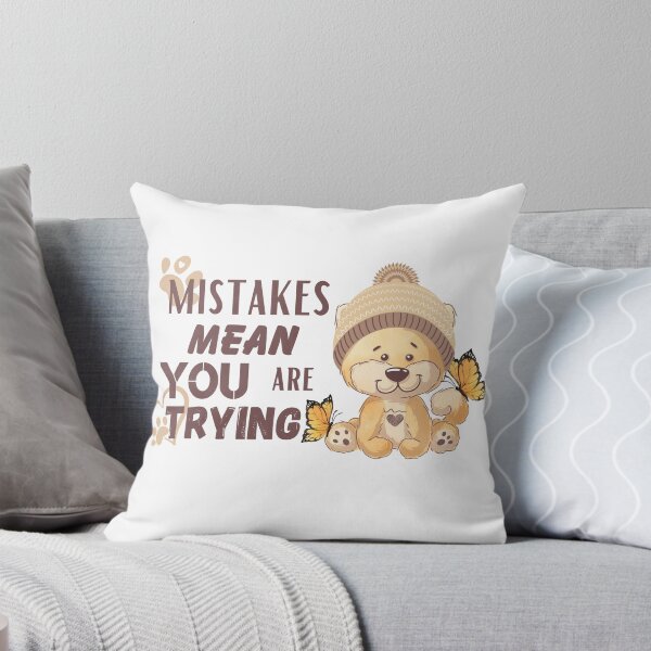 Item preview, Mistakes mean | Cute Lion | Affirmations and motivations designed and sold by Twinmommy Store.