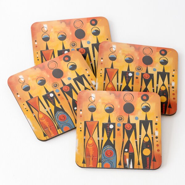 Item preview, African Abstract Painting  designed and sold by Design Den.