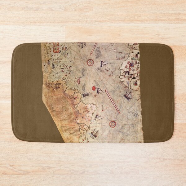 Item preview, Piri Reis world map designed and sold by SolidEarthArt.