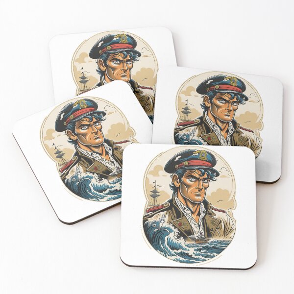 Item preview, Traditional Tattoo of The Adventurous Italian Sailor Corto Maltese, 60s Vintage  designed and sold by Cesar Caligula.