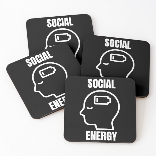 Item preview, Low On Coffee Social Battery designed and sold by ArtFromBeyond.