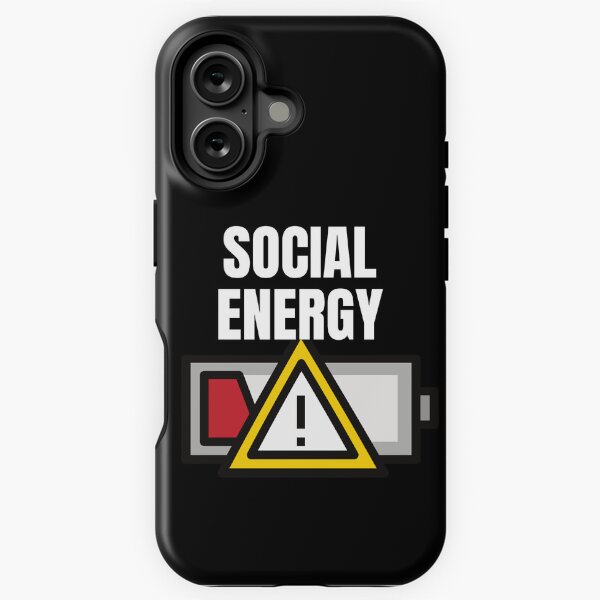 Item preview, Low On Coffee Social Battery designed and sold by ArtFromBeyond.