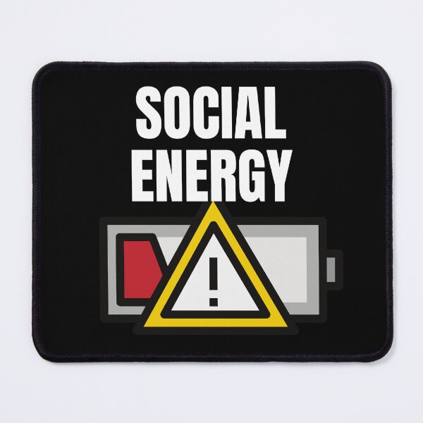 Item preview, Low On Coffee Social Battery designed and sold by ArtFromBeyond.