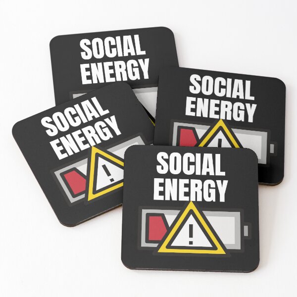 Item preview, Low On Coffee Social Battery designed and sold by ArtFromBeyond.
