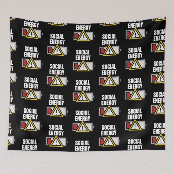 Item preview, Low On Coffee Social Battery designed and sold by ArtFromBeyond.
