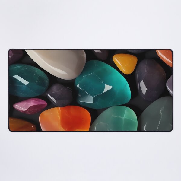 Item preview, Gemstone wallpaper, colourful stones designed and sold by uthent.