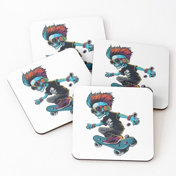 Item preview, Skateboarding Skeleton designed and sold by OrganicCharm.