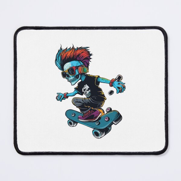 Item preview, Skateboarding Skeleton designed and sold by OrganicCharm.