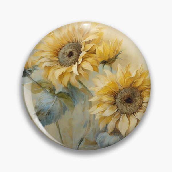 Artikelvorschau, Vintage-Sonnenblumen-Sublimationsdesign entworfen und verkauft von BabydellArt.