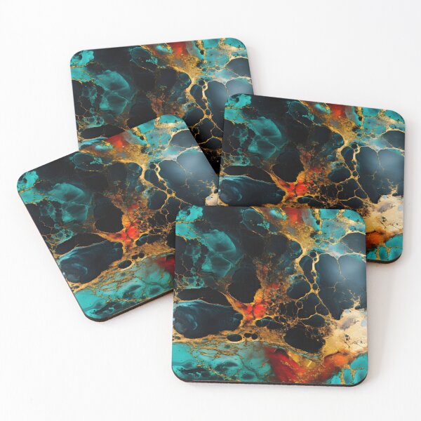 Item preview, Elegant Watercolor Marble: Red, Green & Black Pattern designed and sold by Moo7shop.