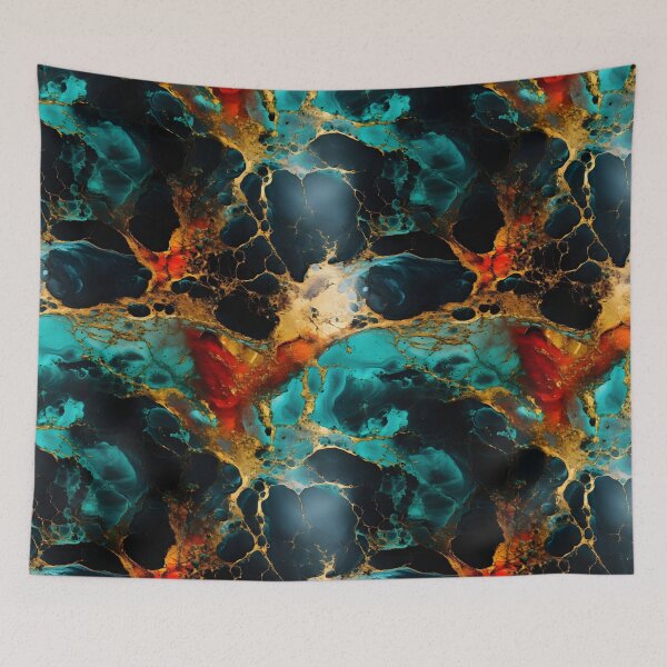 Item preview, Elegant Watercolor Marble: Red, Green & Black Pattern designed and sold by Moo7shop.