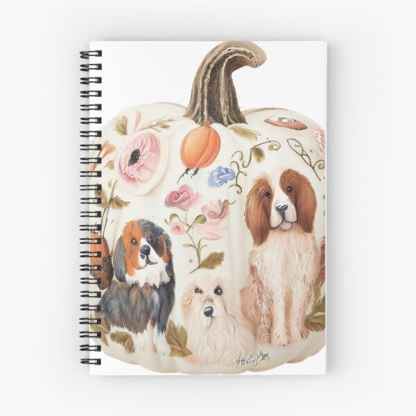 Item preview, Handpainted Floral Dog decor Halloween Pumpkin  designed and sold by RachelRebel.