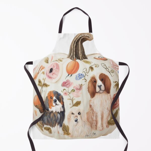 Item preview, Handpainted Floral Dog decor Halloween Pumpkin  designed and sold by RachelRebel.