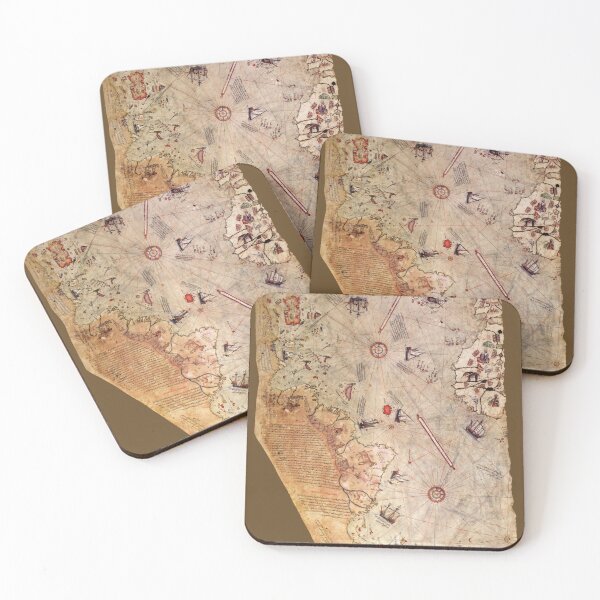 Item preview, Piri Reis world map designed and sold by SolidEarthArt.