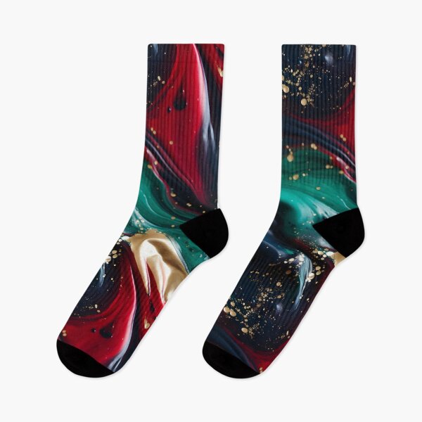 Item preview, Luxurious Watercolor Floors: Red, Green & Black Artistry designed and sold by Moo7shop.