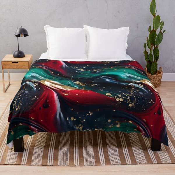 Item preview, Luxurious Watercolor Floors: Red, Green & Black Artistry designed and sold by Moo7shop.