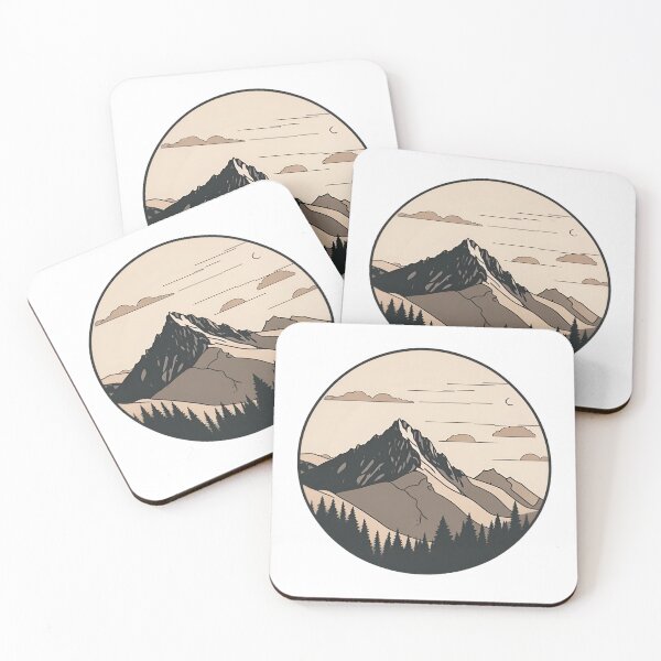 Item preview, Mountains  at night designed and sold by Cuddleblossom.