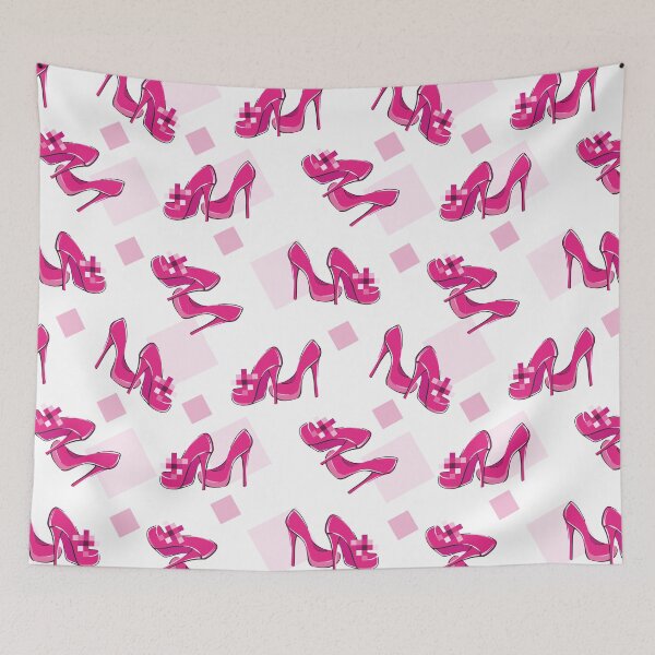 Item preview, Pink heels pixels designed and sold by ChallaDesign.
