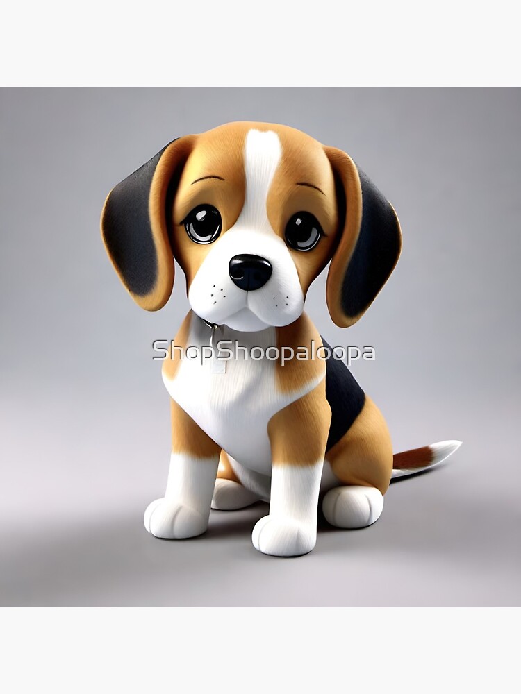 Chiot beagle, mini cahier spirale, 240 pages, Fr